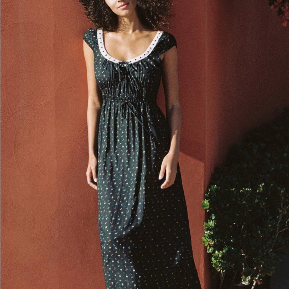 Christy Dawn Black Floral Maxi Dress